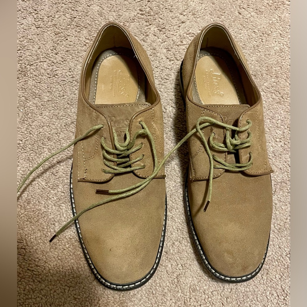 G.H Bass & Company Tan Suede Leather Men's Shoes - Size 11D